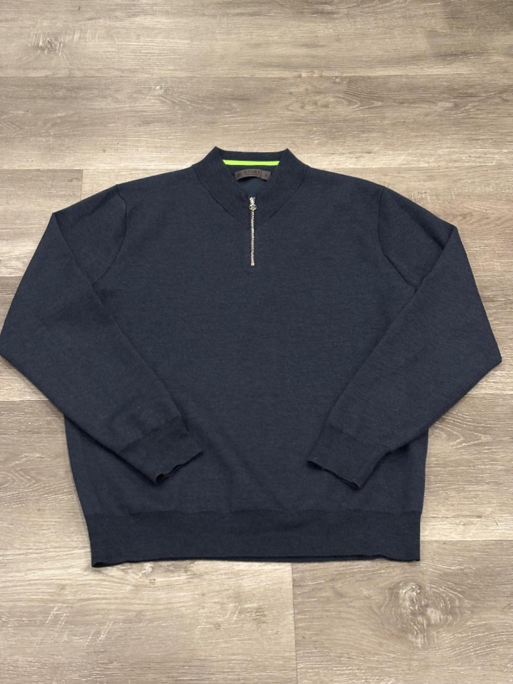 G/Fore Merino Wool 1/4 Zip Golf Sweater Glory Gray GMS000005 Men's Large